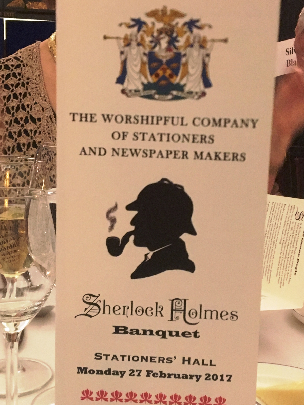 Stationers' "Sherlock Holmes" Livery Banquet 