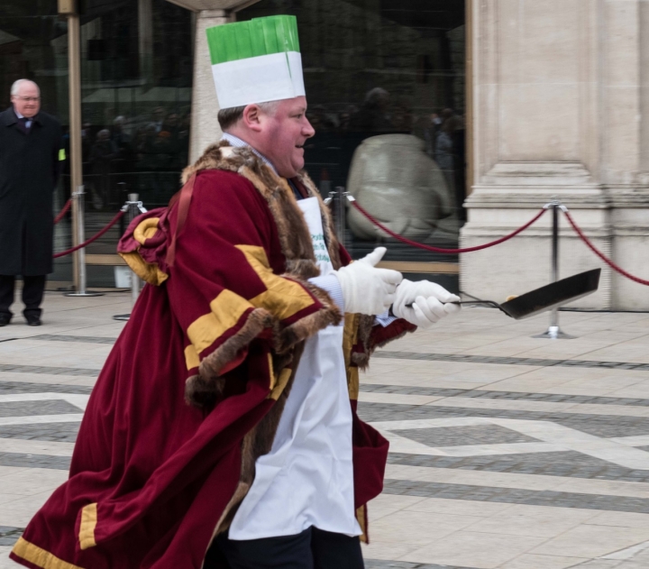 Poulters' Pancake Races, Guildhall Yard