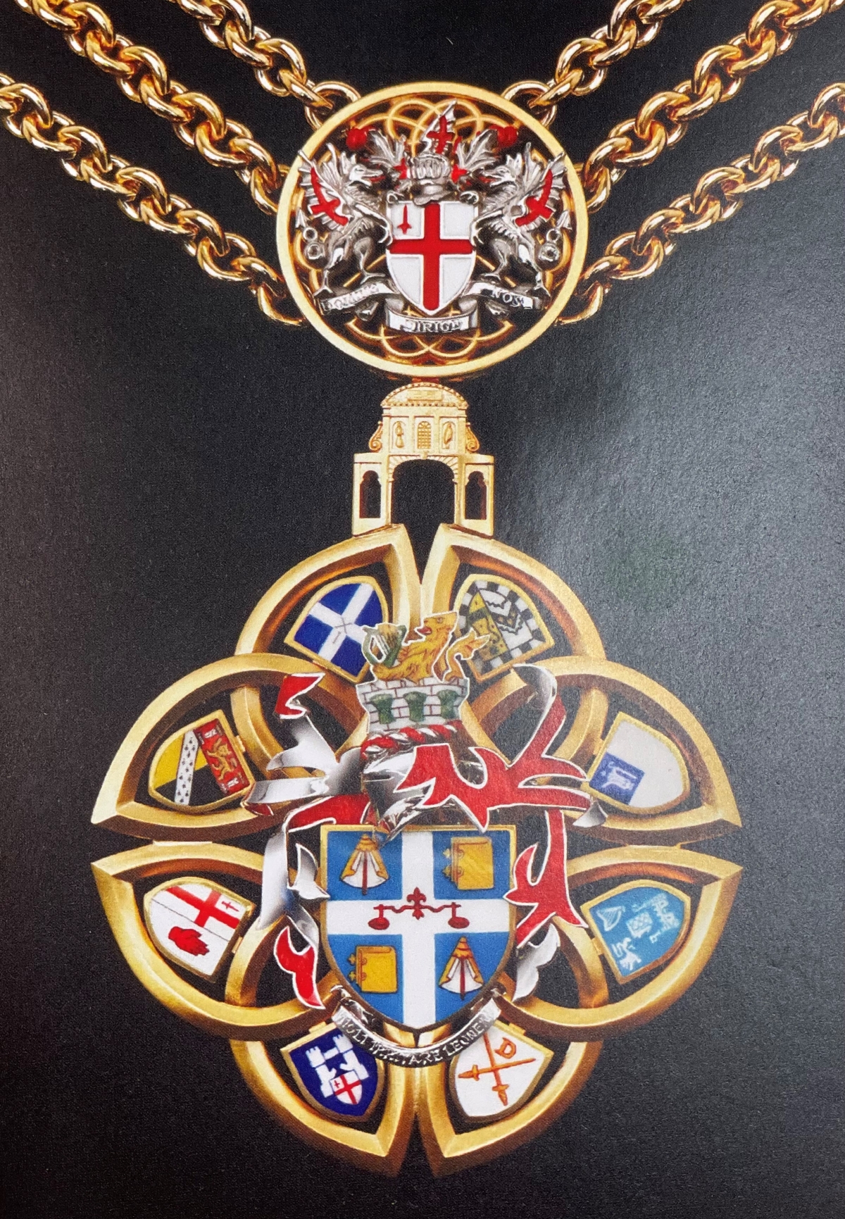 Presentation of the Shrieval Chain and Badge to Sheriff-Elect Alderman Nicholas Lyons Merchant Taylors Hall