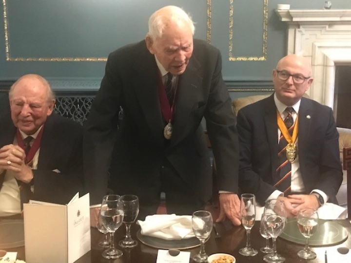 Past Master Rolf Christophersen’s 100th Birthday Lunch – The In & Out Club 