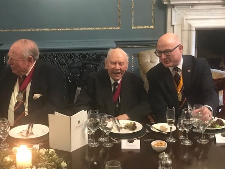 Past Master Rolf Christophersen’s 100th Birthday Lunch – The In & Out Club 