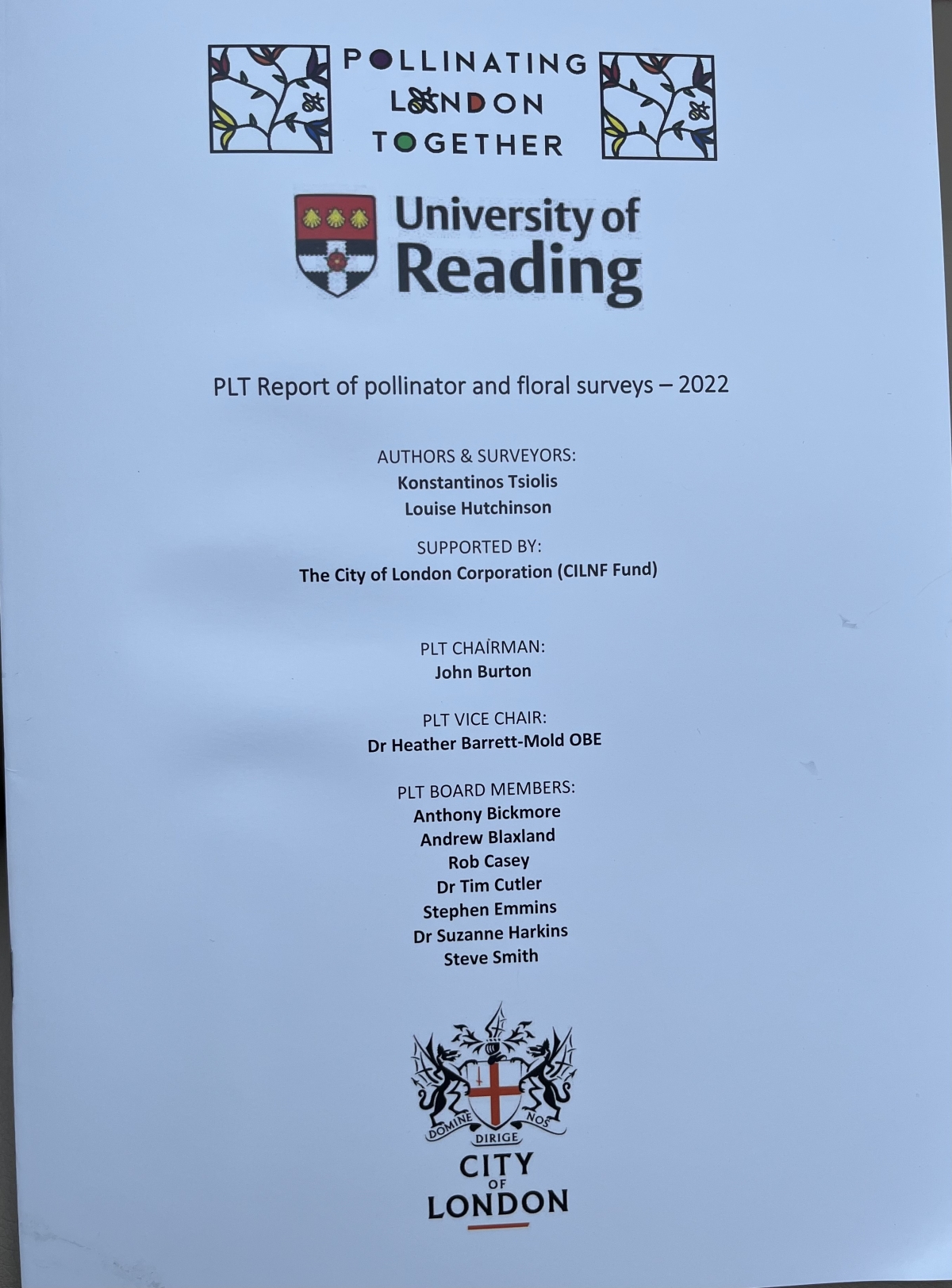 Pollinating London Together - Annual Meeting Barber Surgeons' Hall