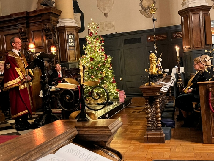 Carol Service - held by The Worshipful Company of Tobacco Pipe Makers and Tobacco Blenders Church of St James Garlickhythe