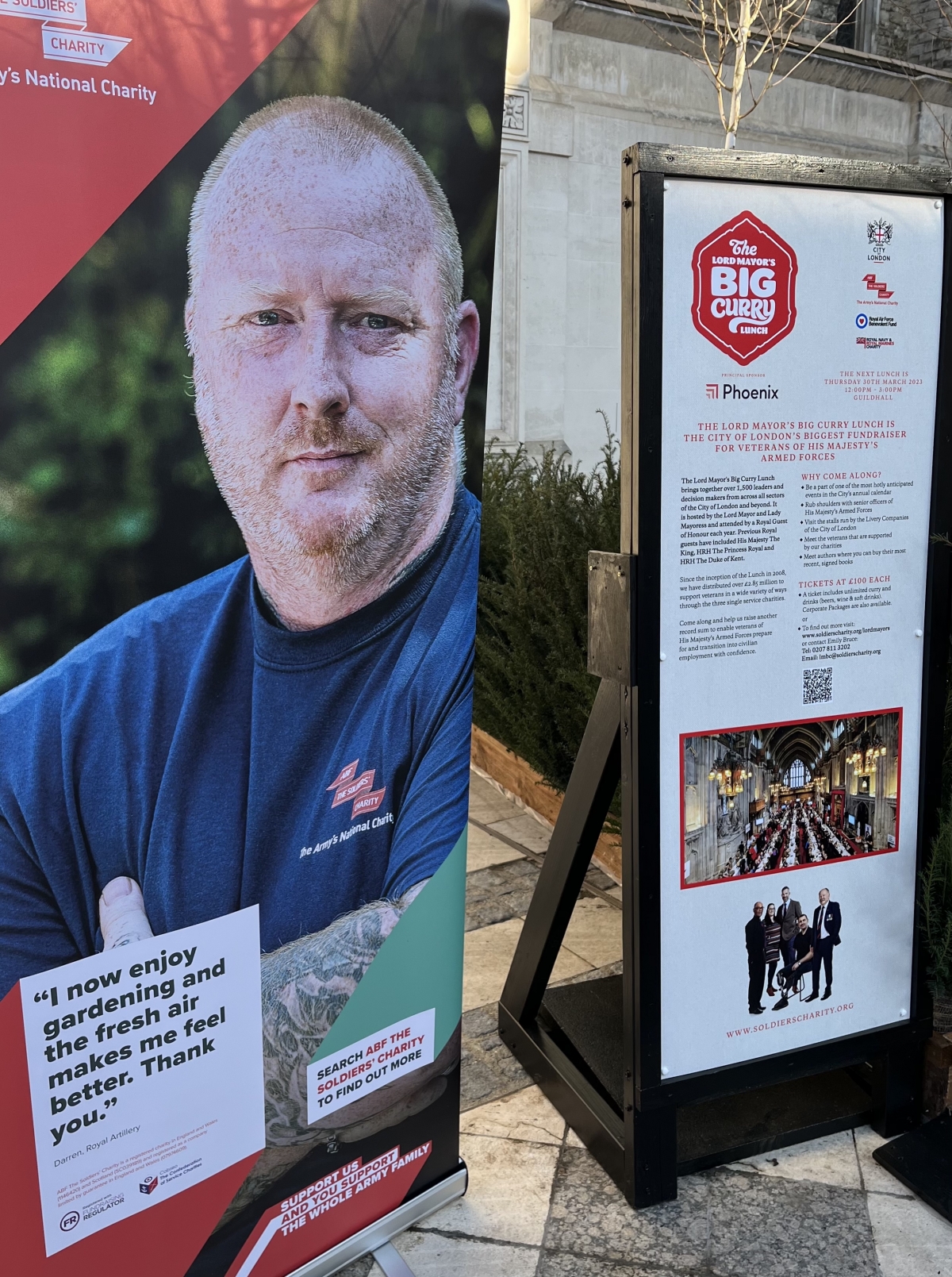 Garden Launch for the Lord Mayor's Big Curry Lunch Guildhall Yard