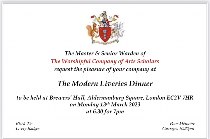 Modern Liveries' Dinner Brewers' Hall
