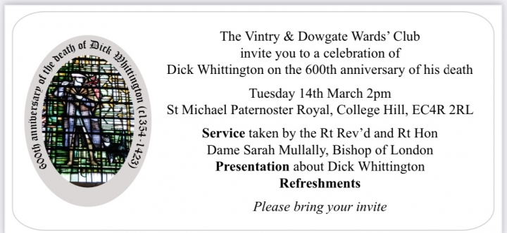 Dick Whittington 600 St Michael Paternoster Royal