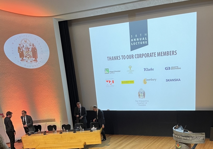 Worshipful Co of Plumbers Annual Lecture Monday Venue: Royal College of Physicians