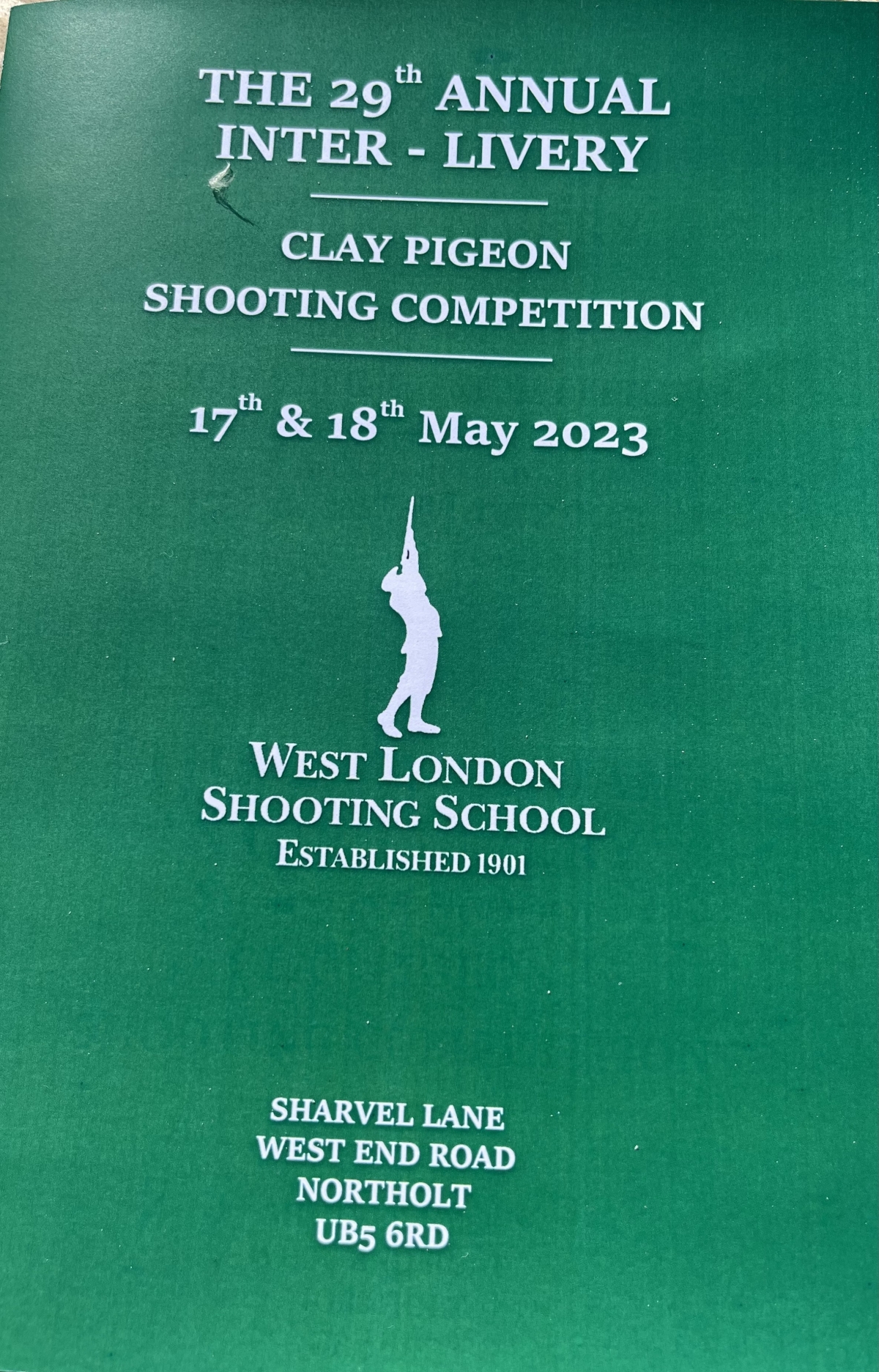 Inter-Livery Clay Shoot - the 29'th West London Shooting School, Northolt