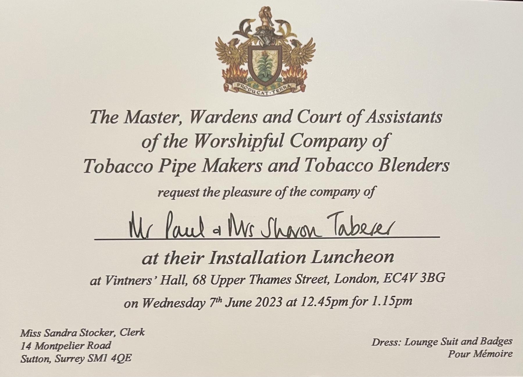 Installation Court Vintners' Hall