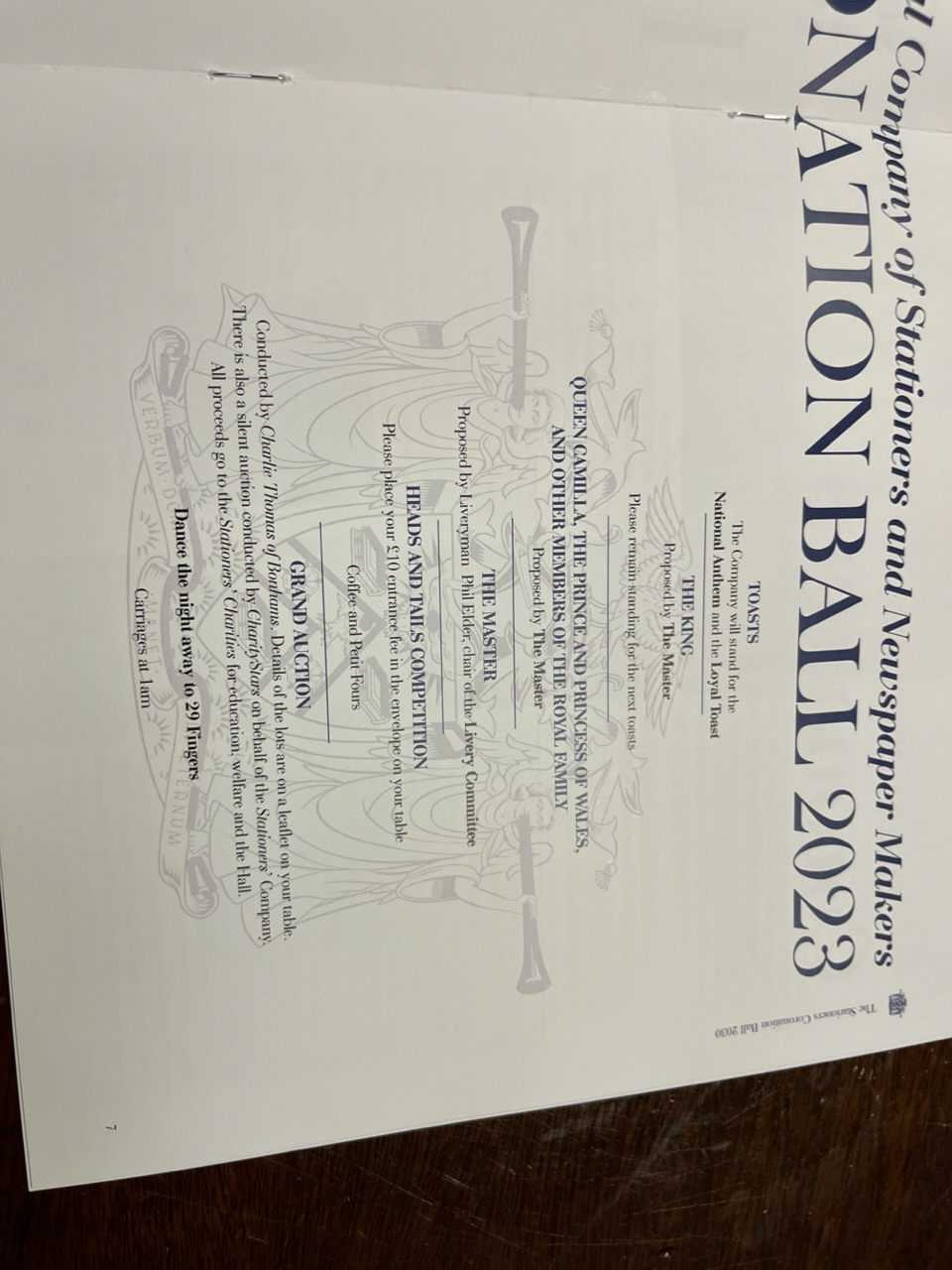 Coronation Ball Stationers’ Hall