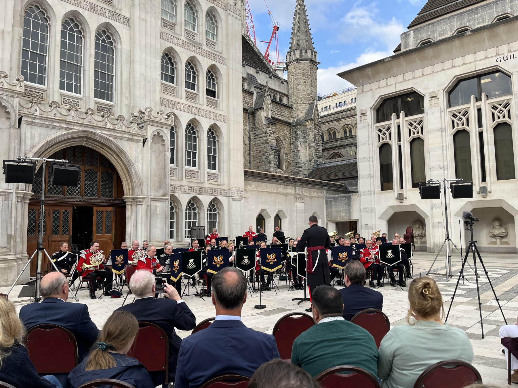 Open air concert at the Guildhall