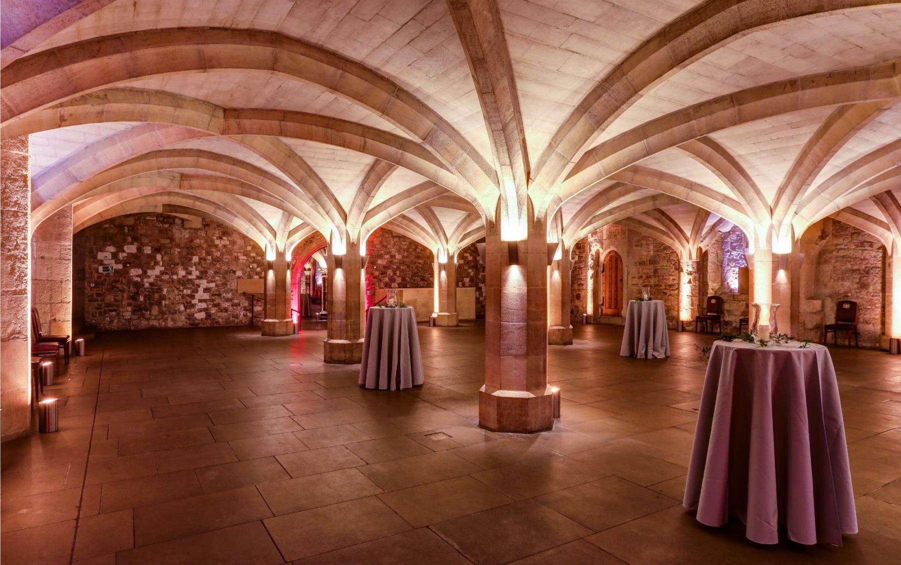 St John of Jerusalem Eye Hospital Group Reception Guidlhall Crypts