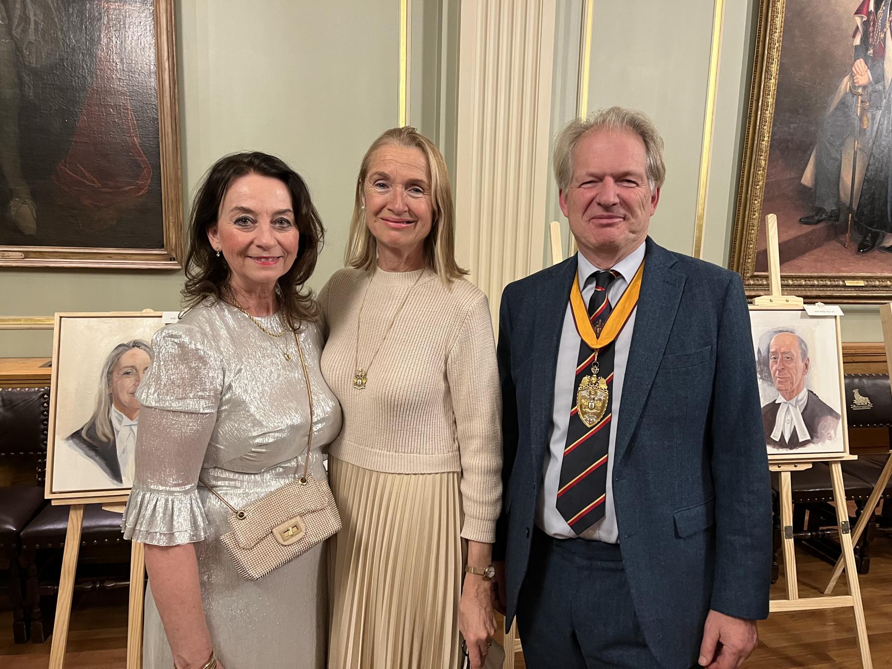 Judges Portraits display Painters Hall