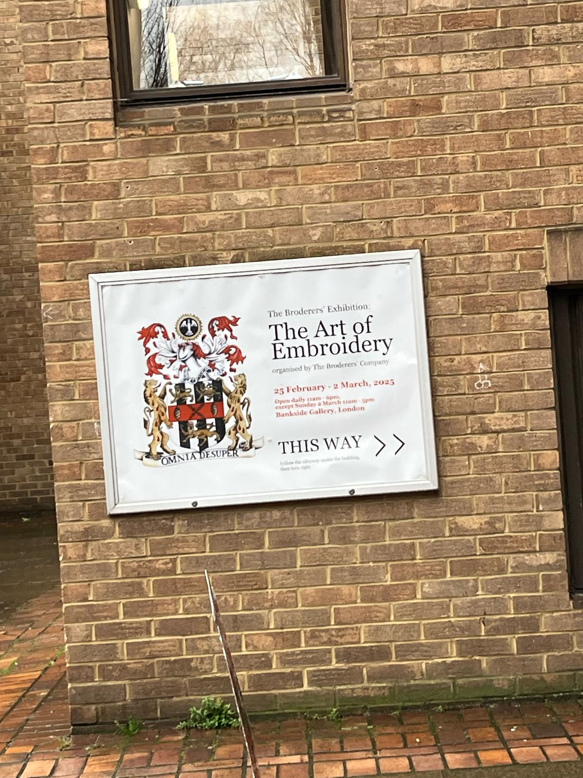 Broderers Embroidery Exhibition Bankside Gallery